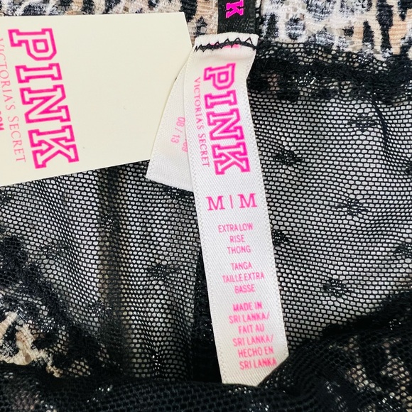VS PINK Extra Low Rise Lace Thong Medium Vintage Retired - Picture 6 of 6